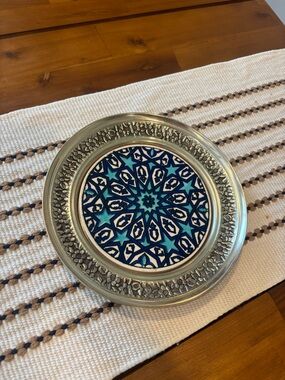 Seljuk Star Patterned Silver Decorative Plate